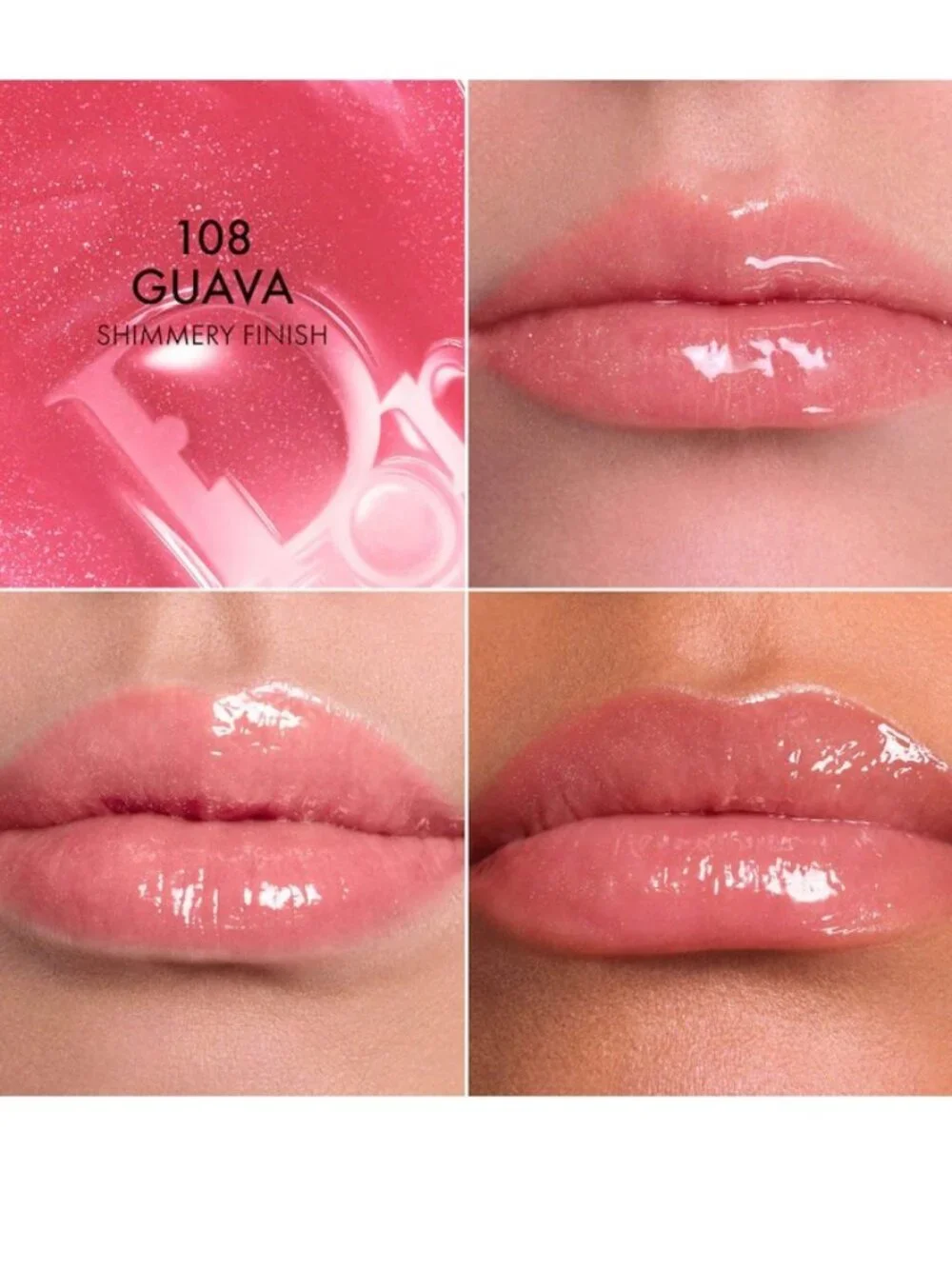 NIB 💚 Dior #108 GUAVA Lip Glow Butter Hydrating Gloss Balm